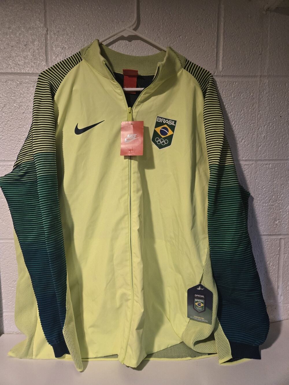 Nikelab Team Brazil Olympics Full Zip Track Jacket New With Tags 2xl